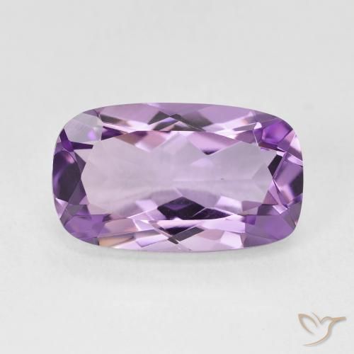 5.50ct 天然 ミディアムバイオレット アメジスト, クッション, VVS