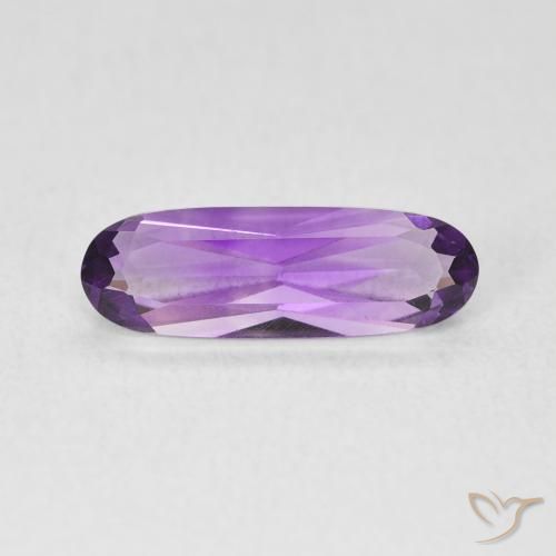 1.16ct 天然 ピンクがかったバイオレット アメジスト, 楕円形, VVS-VS