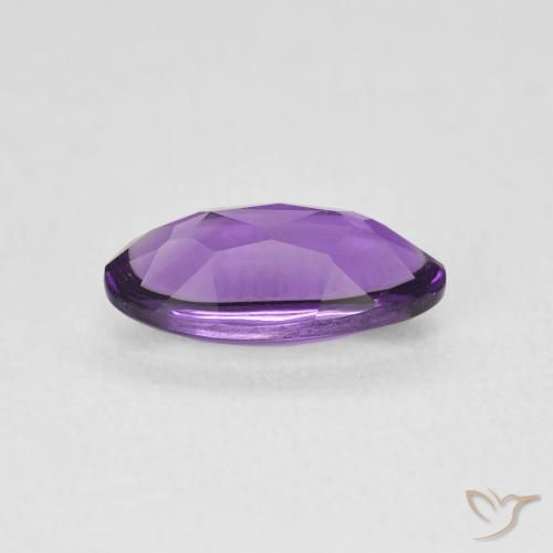 1.27カラットの天然Medium Light-Violetアメジスト、楕円形、透明