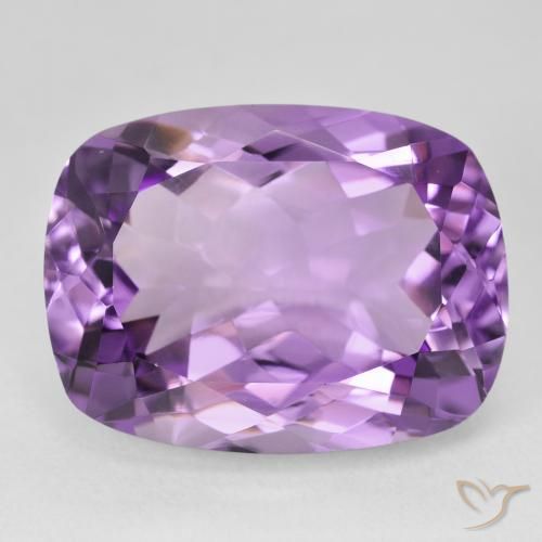 19.70ct 天然 ディープピンクがかったバイオレット アメジスト, クッション, VVS