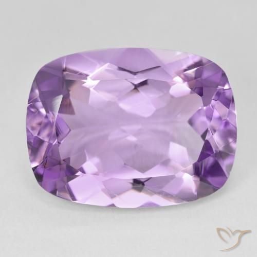 17.03ct 天然 ミディアムピンクバイオレット アメジスト, クッション, VVS