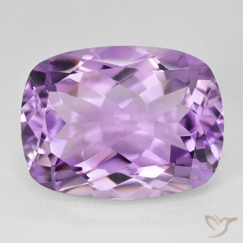 18.75ct 天然 ピンクがかったバイオレット アメジスト, クッション, VVS
