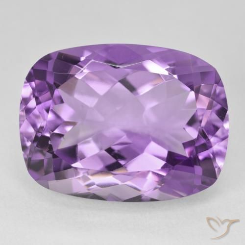 19.73ct 天然 ディープバイオレット アメジスト, クッション, VS