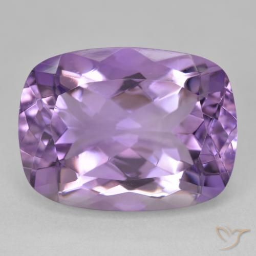 18.69ct 天然 ミディアムバイオレット アメジスト, クッション, VVS