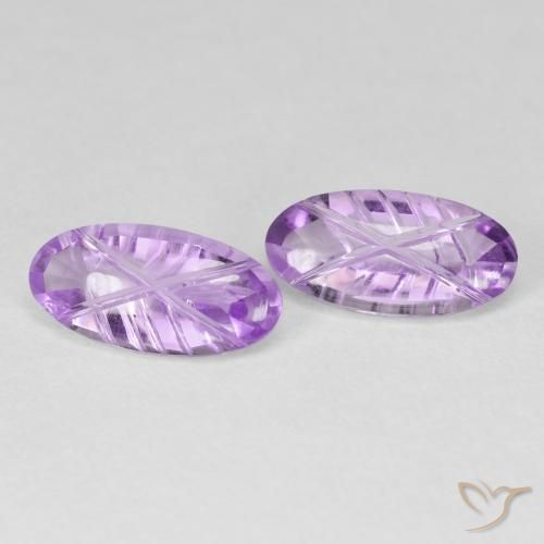 Shop natural 3.46ct 明るいピンクがかった紫 アメジスト gems, 楕円形, from ブラジル at GemSelect. In stock, global shipping!