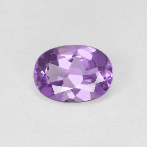 0.67ct 天然 パープルがかったバイオレット アメジスト, 楕円形, VS