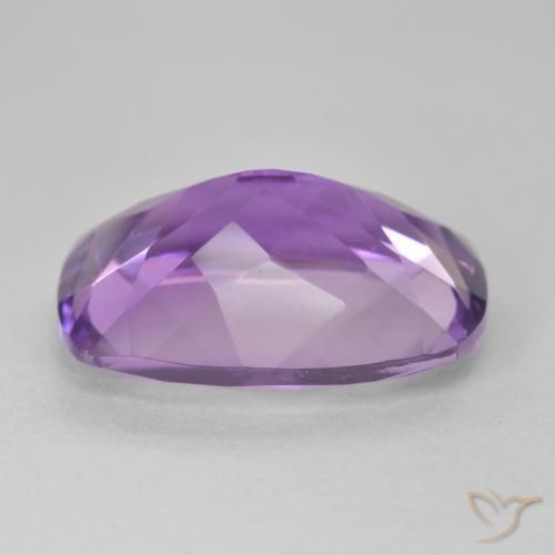 11.39カラットの天然Medium Light Purplish-Violetアメジスト、クッション、VVS