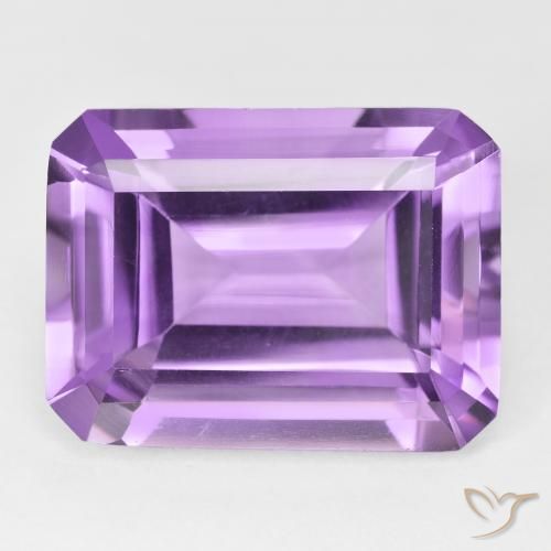 20.80ct 天然 ピンクがかったバイオレット アメジスト, エメラルドカット, VVS