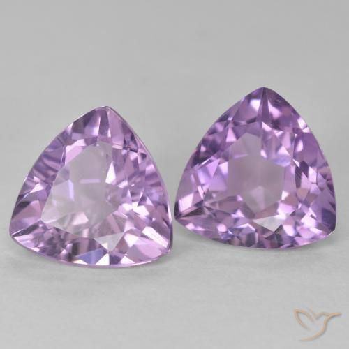 Shop natural 5.78ct ピンクがかったバイオレット アメジスト gems, トリリオン, from ブラジル at GemSelect. In stock, global shipping!