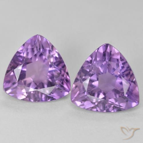 Shop natural 5.57ct ミディアムバイオレット アメジスト gems, トリリオン, from ブラジル at GemSelect. In stock, global shipping!