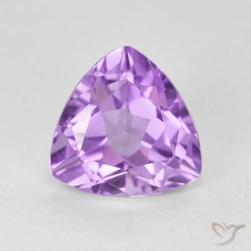 3.02ct 天然 ミディアムバイオレット アメジスト, トリリオン, VVS-VS