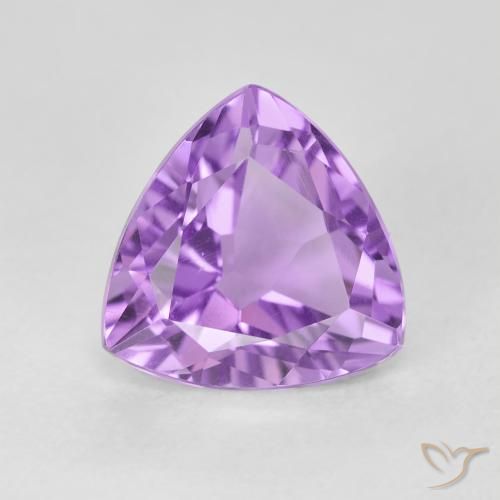 3.08ct 天然 ピンクがかったバイオレット アメジスト, トリリオン, VVS-VS