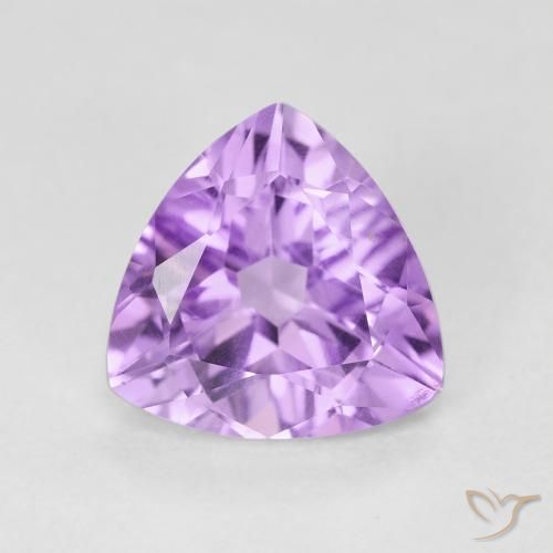 2.75ct 天然 薄いピンクがかった紫 アメジスト, トリリオン, VVS-VS