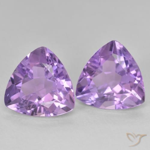 Shop natural 5.73ct ミディアムバイオレット アメジスト gems, トリリオン, from ブラジル at GemSelect. In stock, global shipping!