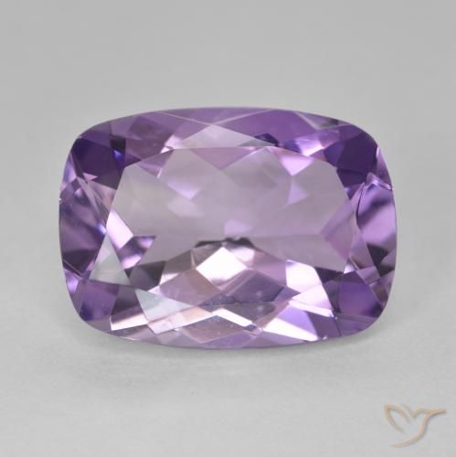 11.78ct 天然 ミディアムバイオレット アメジスト, クッション, VVS