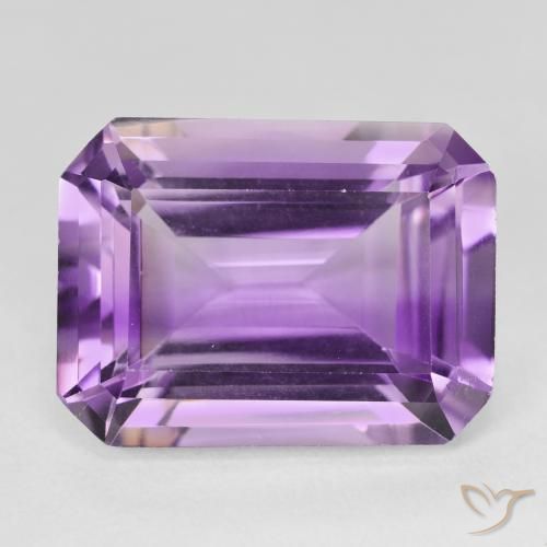19.30ct 天然 パープルがかったバイオレット アメジスト, エメラルドカット, VVS