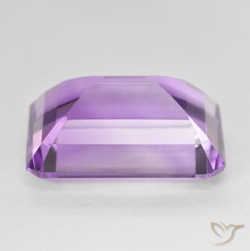 21.63カラットの天然Medium Light Purplish-Violetアメジスト、八角形 / エメラルドカット、VVS
