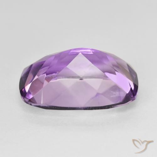 12.22カラットの天然Medium Light Purplish-Violetアメジスト、クッション、VVS