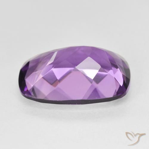 11.38カラットの天然Medium Light Purplish-Violetアメジスト、クッション、VVS