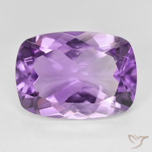 12.53ct 天然 Medium Light Purplish-Violet アメジスト, クッション, VVS