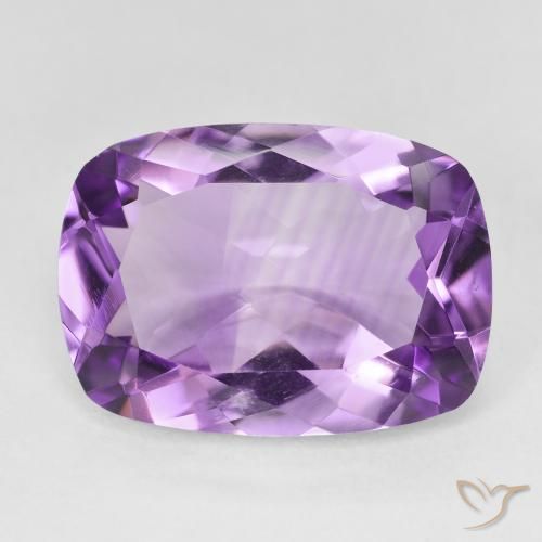 11.19ct 天然 Medium Light Purplish-Violet アメジスト, クッション, VVS