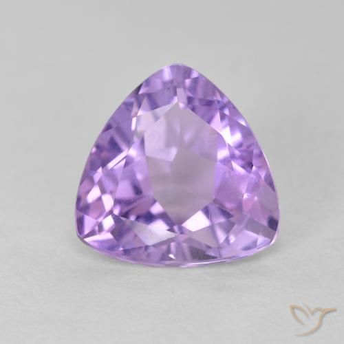 2.88ct 天然 ミディアムバイオレット アメジスト, トリリオン, VS