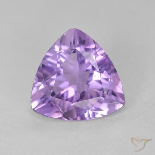 2.60ct 天然 ミディアムバイオレット アメジスト, トリリオン, VS