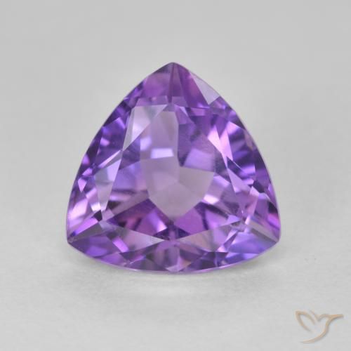 3.09ct 天然 濃い紫の色合い アメジスト, トリリオン, VS