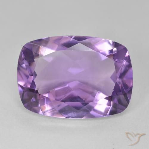 11.50ct 天然 ミディアムバイオレット アメジスト, クッション, VVS