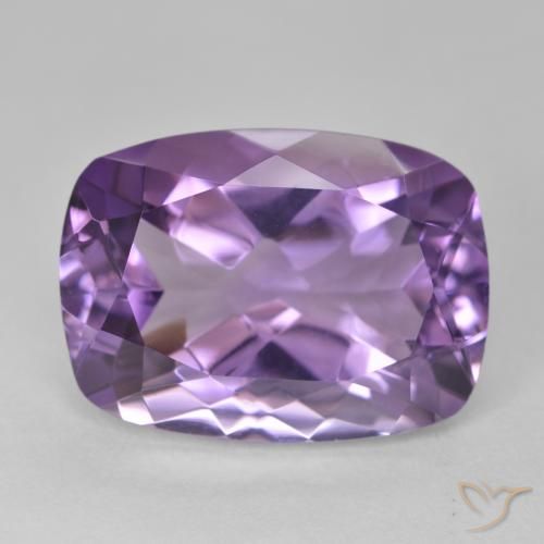 12.98ct 天然 Medium Light Purplish-Violet アメジスト, クッション, VVS