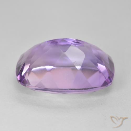 12.98カラットの天然Medium Light Purplish-Violetアメジスト、クッション、VVS