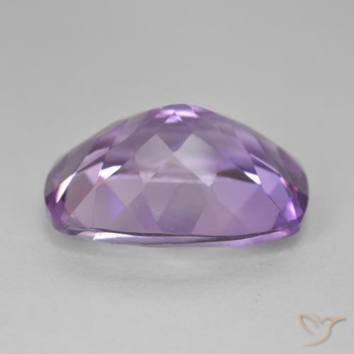 12.28カラットの天然Medium Light Purplish-Violetアメジスト、クッション、VVS