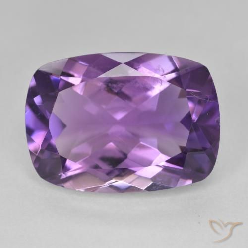 12.13ct 天然 パープルがかったバイオレット アメジスト, クッション, VVS