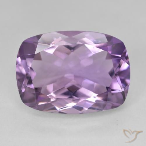 13.11ct 天然 ミディアムバイオレット アメジスト, クッション, VVS