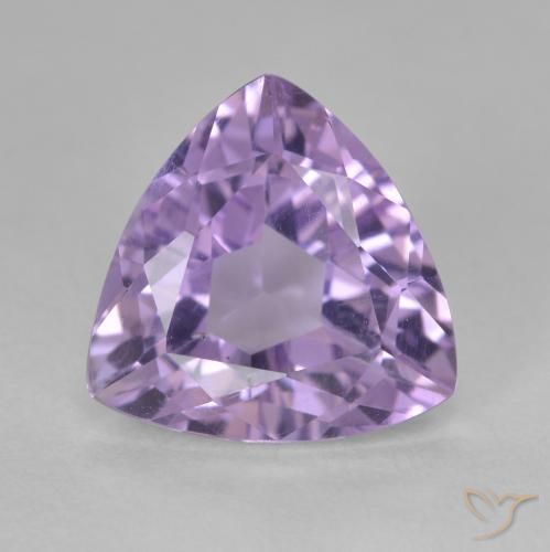 2.90ct 天然 ディープバイオレット アメジスト, トリリオン, VS