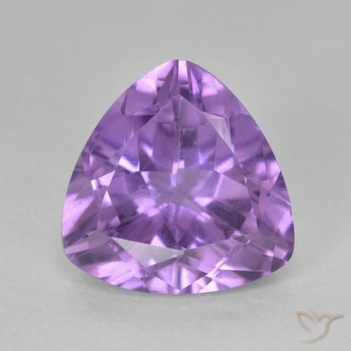 2.91ct 天然 濃いアイリスバイオレット アメジスト, トリリオン, VS