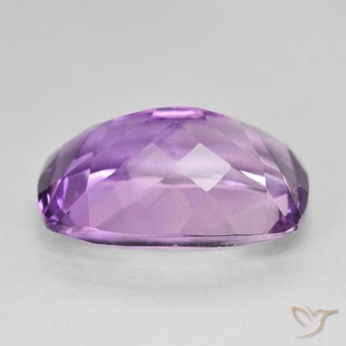 13.17カラットの天然Medium Light Purplish-Violetアメジスト、クッション、VVS
