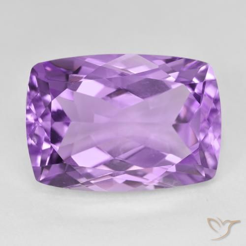 14.50ct 天然 パープルがかったバイオレット アメジスト, クッション, VVS