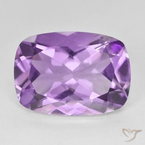 11.71ct 天然 Medium Light Purplish-Violet アメジスト, クッション, VVS