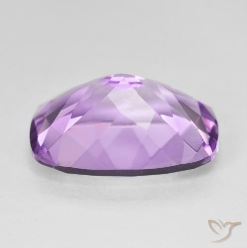 11.71カラットの天然Medium Light Purplish-Violetアメジスト、クッション、VVS