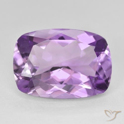 12.02ct 天然 Medium Light Purplish-Violet アメジスト, クッション, VVS