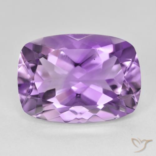 12.99ct 天然 パープルがかったバイオレット アメジスト, クッション, VVS