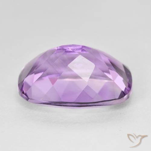 12.87カラットの天然Medium Light Purplish-Violetアメジスト、クッション、VVS