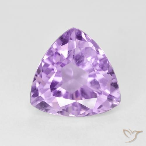 3.05ct 天然 明るいピンクがかった紫 アメジスト, トリリオン, VS