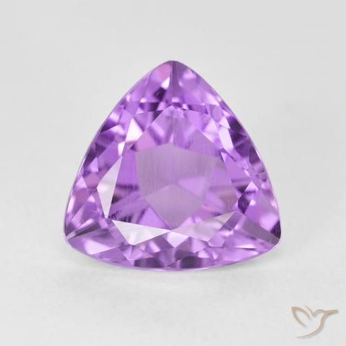 3.01ct 天然 ミディアムピンクがかったバイオレット アメジスト, トリリオン, VS