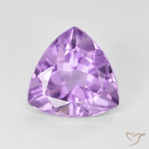 2.80ct 天然 ライトバイオレット アメジスト, トリリオン, VS