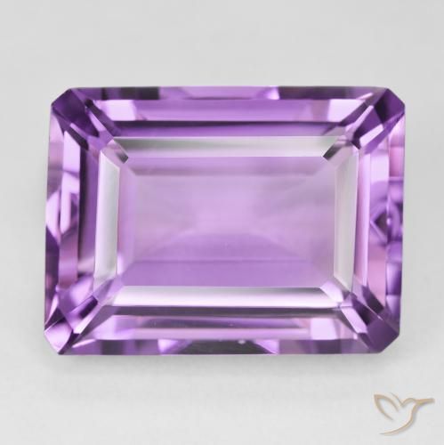 22.23ct 天然 ピンクがかったバイオレット アメジスト, エメラルドカット, VVS
