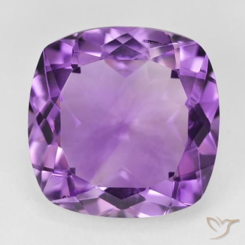19.90ct 天然 ディープピンクがかったバイオレット アメジスト, クッション, VVS-VS