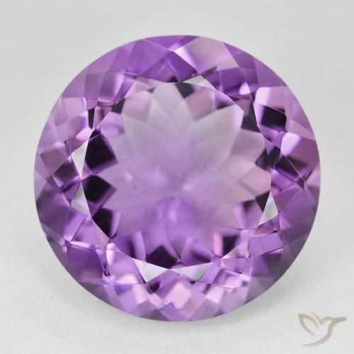 23.25ct 天然 ピンクがかったバイオレット アメジスト, ラウンド, VVS