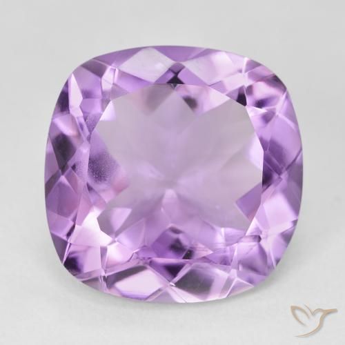 12.96ct 天然 ピンクがかったバイオレット アメジスト, クッション, VVS-VS